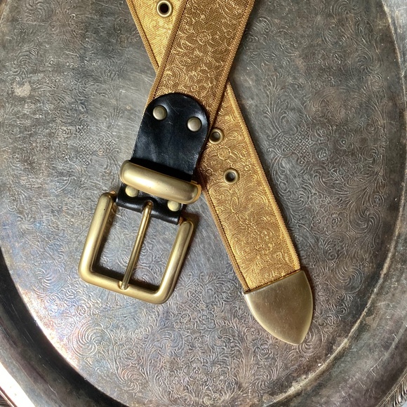 Flashy Floral Metal Mesh Western Style Jeans Belt! - Picture 3 of 6